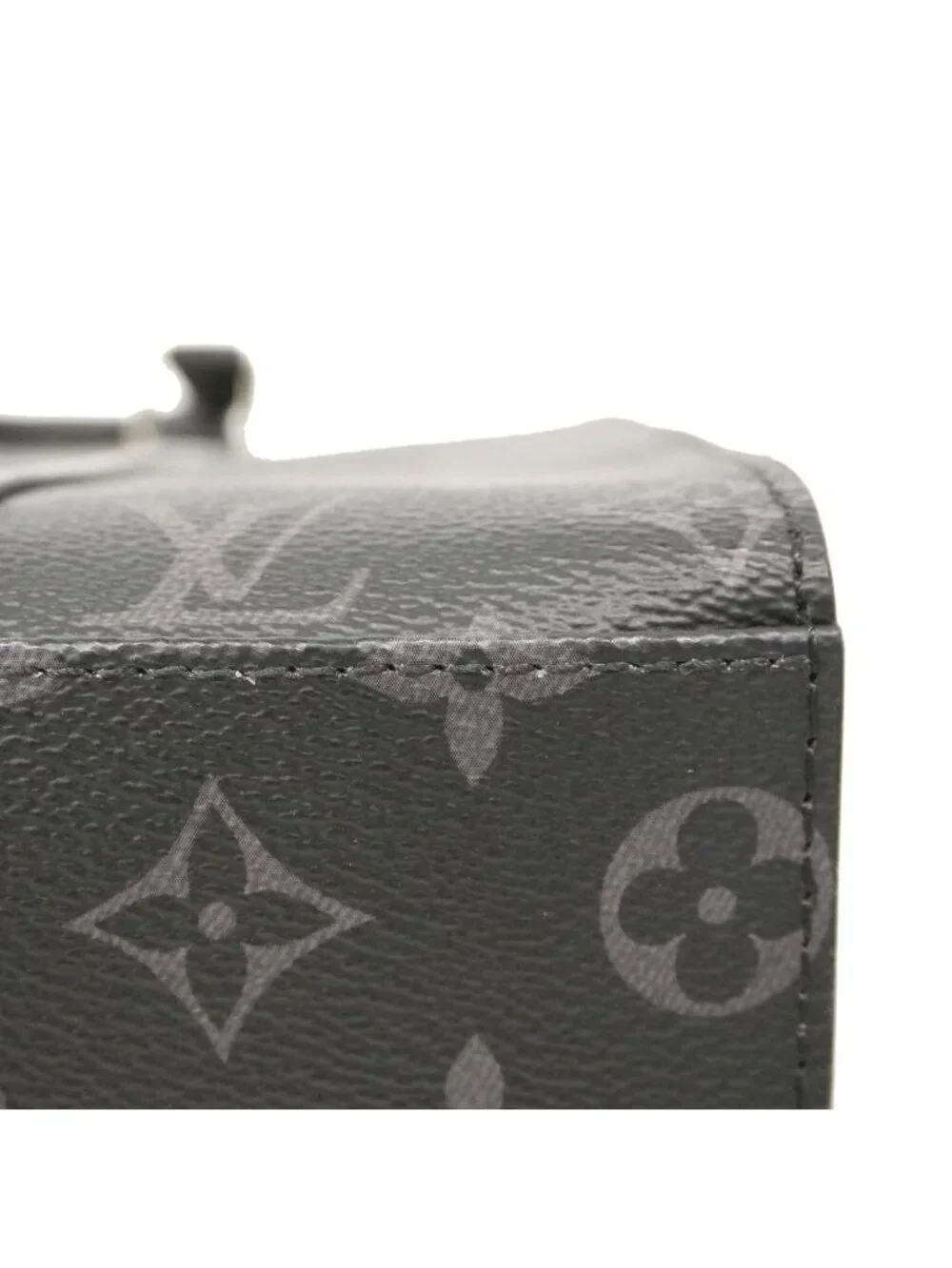 Louis Vuitton Handbag Monogram Eclipse Sac Plat Cross Black 2-Way Bag